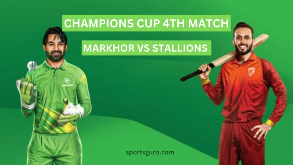 CHAMPIONS CUP 4TH MATCH