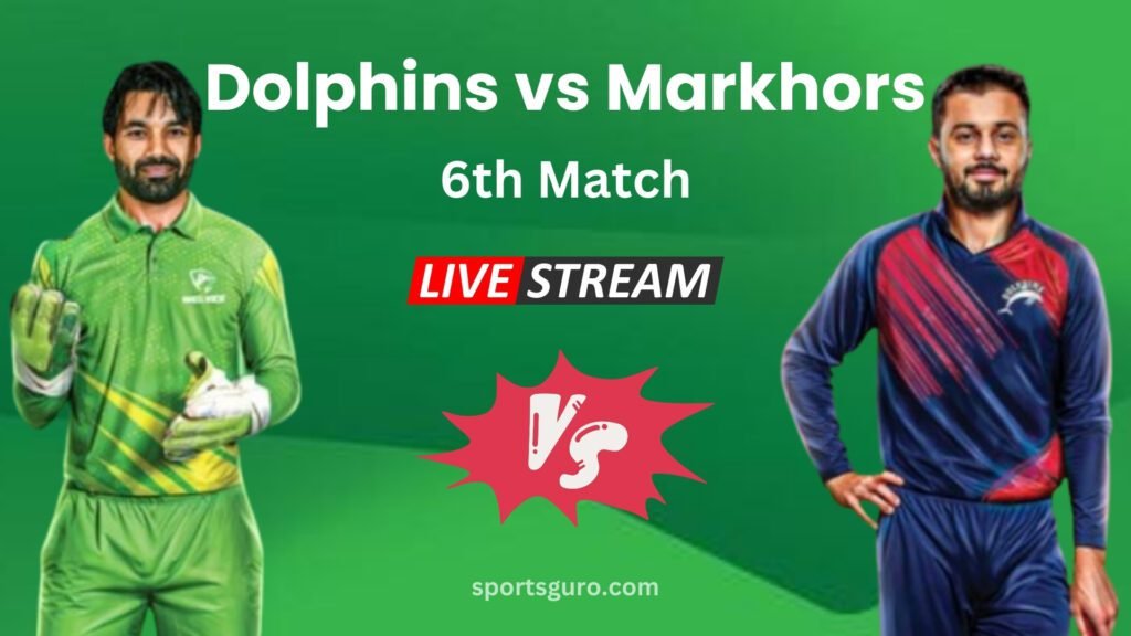 Dolphins vs markhors Live Score & Streaming Champions Cup Match 5