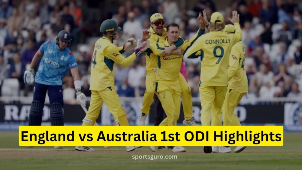 England vs Australia 1st ODI Highlights