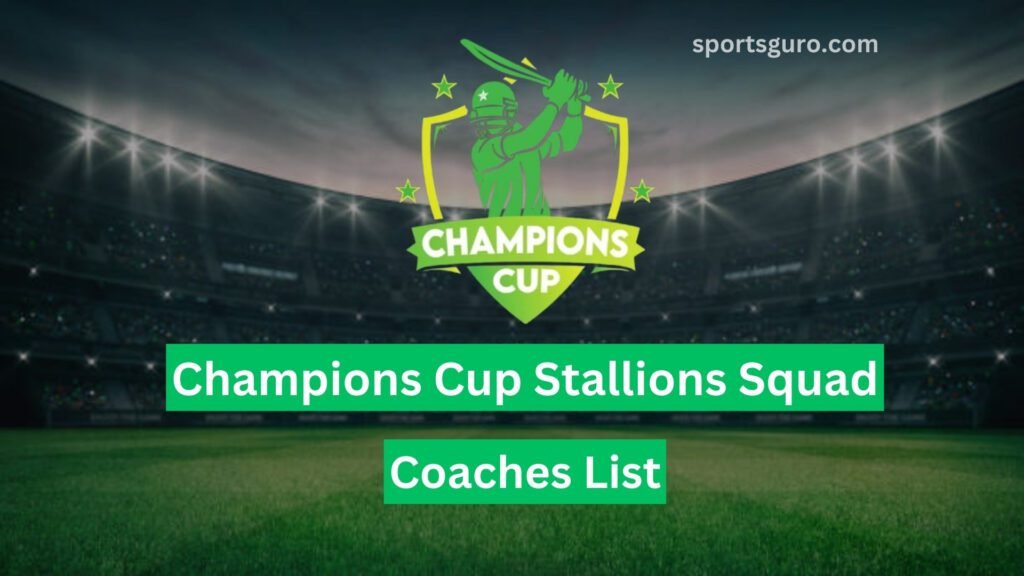 pakistan champions cup stallions squad coaches