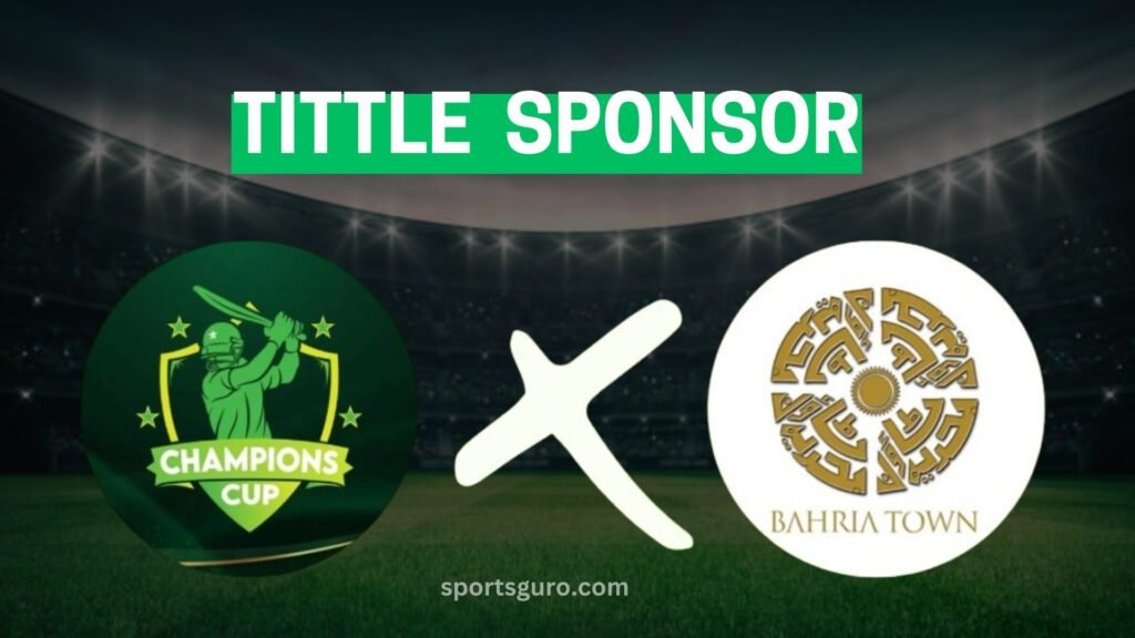 Title Sponsor for Pakistan Champions Cup