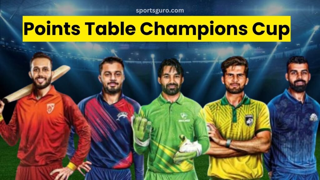 champions cup points table
