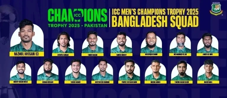 Bangladesh Team Squad for the Champions Trophy 2025