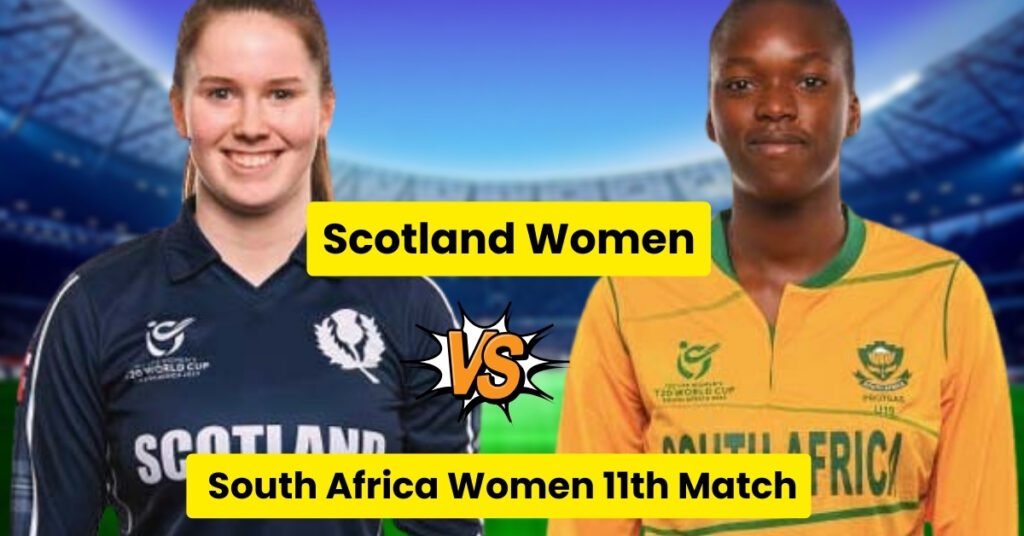 ICC Women’s T20 World Cup 2024, 11th Match Scotland Women vs South Africa Women