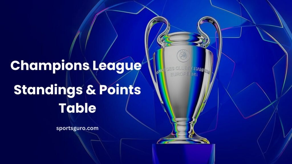  UEFA Champions League Standings & Points Table