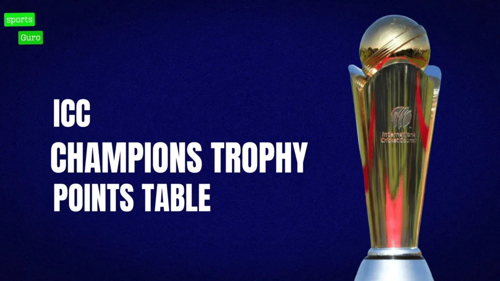 Champions Trophy 2025 Points Table